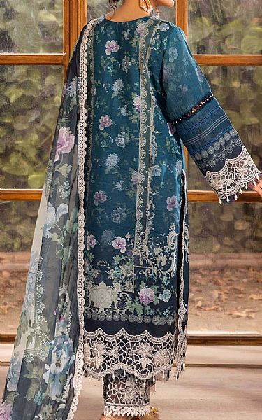 Adans Libas Teal Blue Lawn Suit | Pakistani Lawn Dress in USA- Image 2