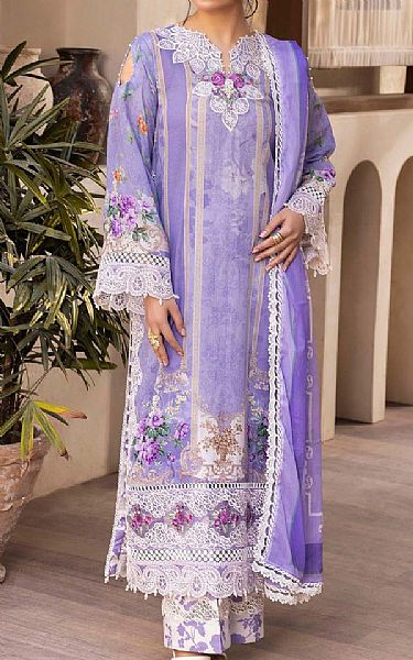 Adans Libas Pale Purple Lawn Suit | Pakistani Lawn Dress in USA- Image 1