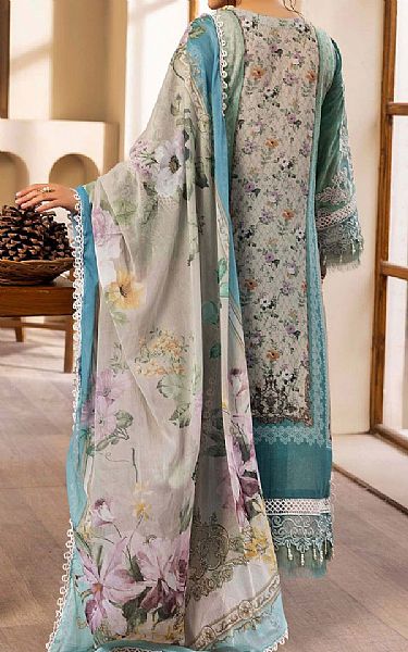 Adans Libas Teal Lawn Suit | Pakistani Lawn Dress in USA- Image 2