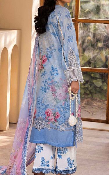 Adans Libas Carolina Blue Lawn Suit | Pakistani Lawn Dress in USA- Image 2