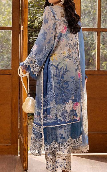 Adans Libas Grey/Blue Lawn Suit | Pakistani Lawn Dress in USA- Image 2