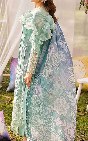 Adans Libas Light Turquoise Lawn Suit | Pakistani Lawn Dress in USA- Image 2
