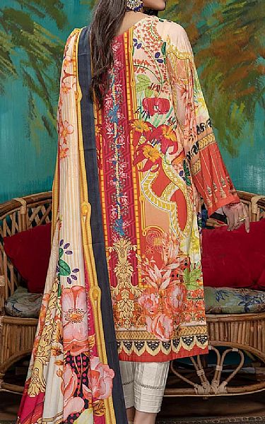 Adans Libas Peach Linen Suit | Pakistani Dresses in USA- Image 2