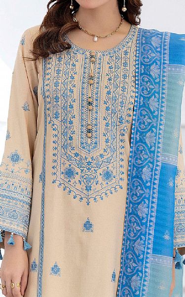 Adans Libas Ivory Dhanak Suit | Pakistani Winter Dresses in USA- Image 2