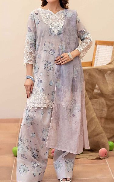 Adans Libas Lilac Lawn Suit | Pakistani Lawn Dress in USA- Image 1