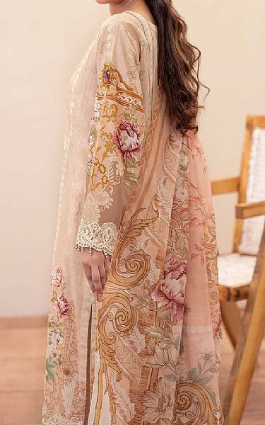 Adans Libas Peach Lawn Suit | Pakistani Lawn Dress in USA- Image 2