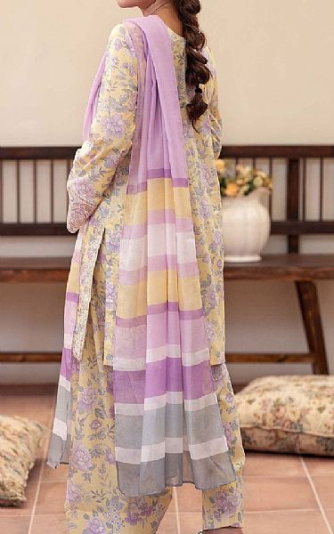 Adans Libas Yellow Lawn Suit | Pakistani Lawn Dress in USA- Image 2