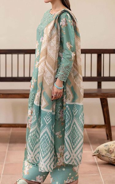 Adans Libas Mint Green Lawn Suit | Pakistani Lawn Dress in USA- Image 2