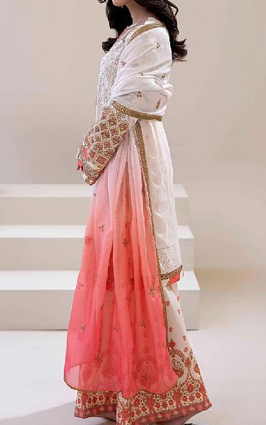 Adans Libas White Lawn Suit | Pakistani Lawn Dress in USA- Image 2