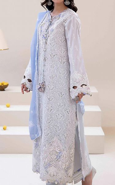 Adans Libas Lavender Grey Lawn Suit | Pakistani Lawn Dress in USA- Image 2