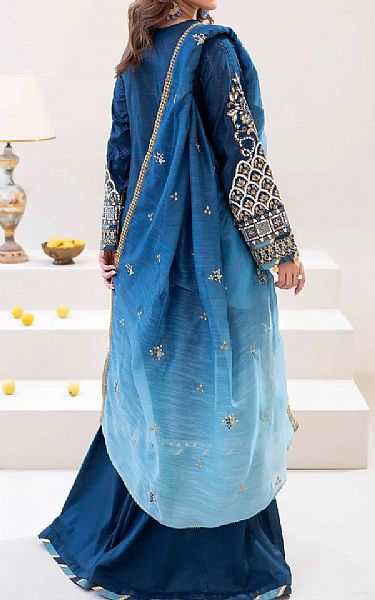 Adans Libas Blue Zodiac Lawn Suit | Pakistani Lawn Dress in USA- Image 2