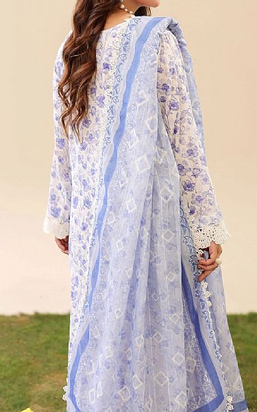 Adans Libas White/Blue Lawn Suit | Pakistani Lawn Dress in USA- Image 2