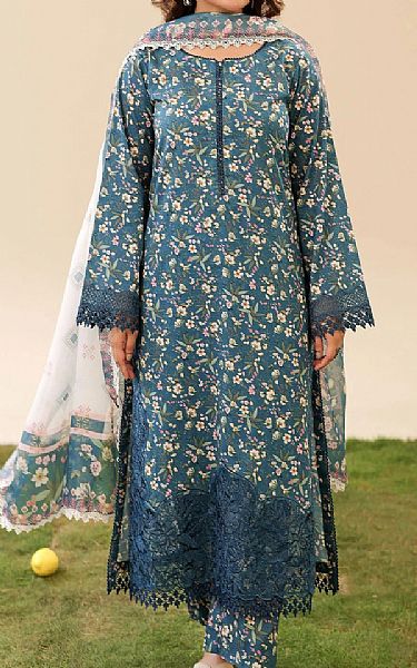 Adans Libas Teal Lawn Suit | Pakistani Lawn Dress in USA- Image 1