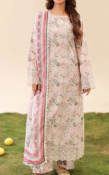 Adans Libas Pink Lawn Suit | Pakistani Lawn Dress in USA- Image 1