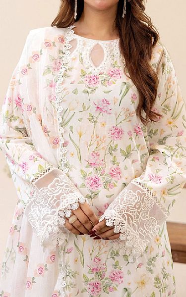 Adans Libas White Lawn Suit | Pakistani Lawn Dress in USA- Image 2