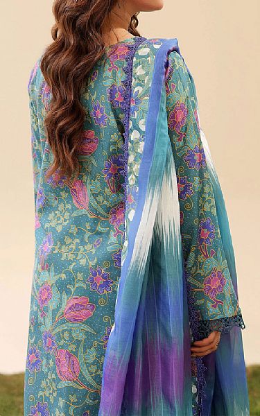 Adans Libas Sea Green Lawn Suit | Pakistani Lawn Dress in USA- Image 2