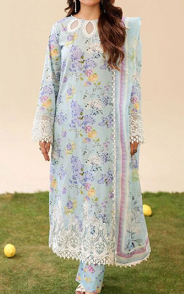 Adans Libas Light Turquoise Lawn Suit | Pakistani Lawn Dress in USA- Image 1