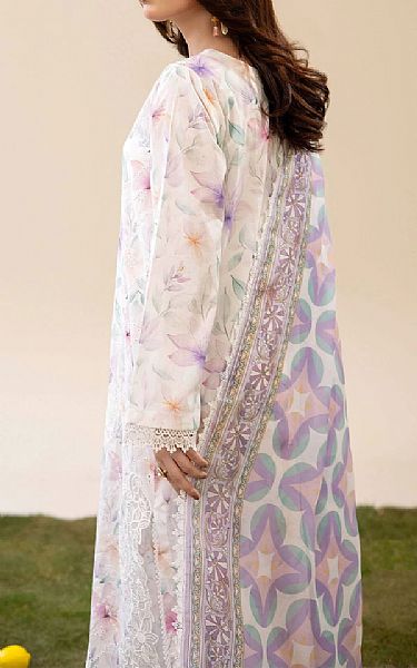 Adans Libas White/Lavender Lawn Suit | Pakistani Lawn Dress in USA- Image 2