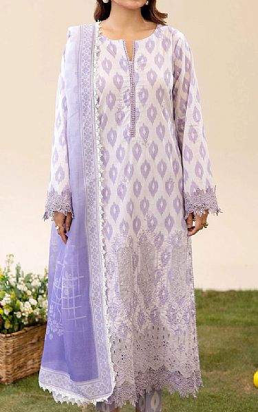 Adans Libas Lavender Lawn Suit | Pakistani Lawn Dress in USA- Image 1