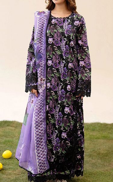 Adans Libas Black Lawn Suit | Pakistani Lawn Dress in USA- Image 1