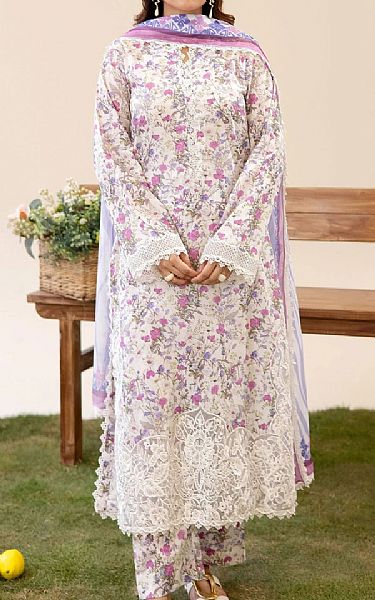 Adans Libas Off-white Lawn Suit | Pakistani Lawn Dress in USA- Image 1