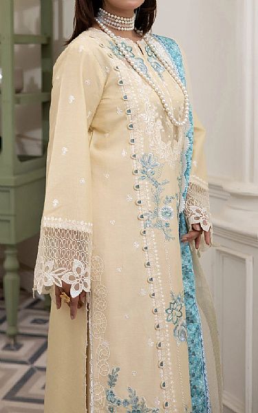 Adans Libas Ivory Lawn Suit | Pakistani Lawn Dress in USA- Image 2
