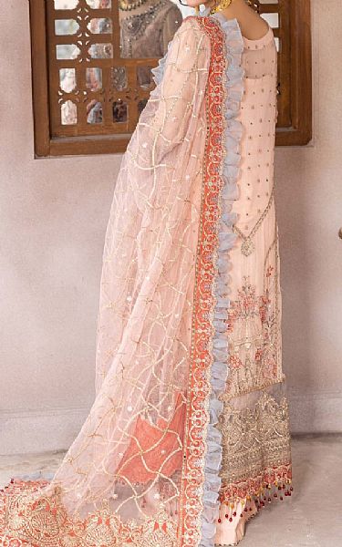 Adans Libas Pink Chiffon Suit | Pakistani Embroidered Chiffon Dresses USA- Image 2