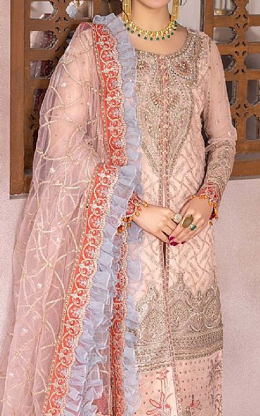 Adans Libas Pink Chiffon Suit | Pakistani Embroidered Chiffon Dresses USA- Image 3