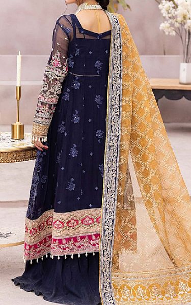 Adans Libas Navy Blue Chiffon Suit | Pakistani Embroidered Chiffon Dresses USA- Image 2