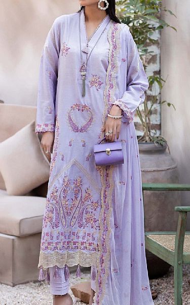 Adans Libas Lavender Lawn Suit | Pakistani Lawn Suits- Image 1