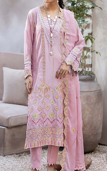 Adans Libas Pink Pearl Lawn Suit | Pakistani Lawn Suits- Image 1
