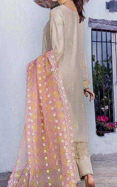 Adans Libas Beige Lawn Suit | Pakistani Lawn Dress in USA- Image 2
