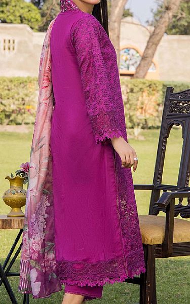 Adans Libas Violet Lawn Suit | Pakistani Lawn Dress in USA- Image 2