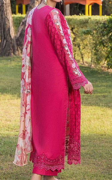 Adans Libas Hot Pink Lawn Suit | Pakistani Lawn Dress in USA- Image 2