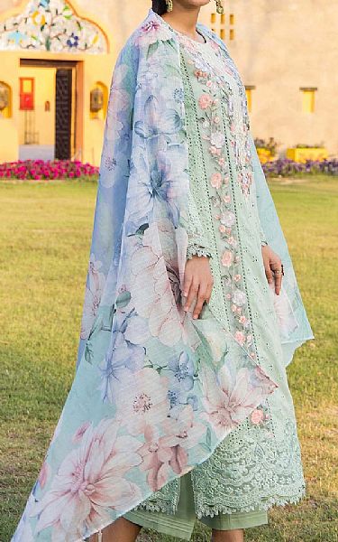 Adans Libas Light Green Lawn Suit | Pakistani Lawn Dress in USA- Image 2