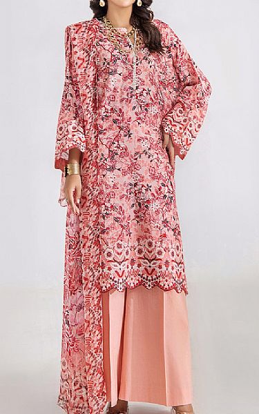 Adans Libas Pink Lawn Suit | Pakistani Lawn Suits- Image 1