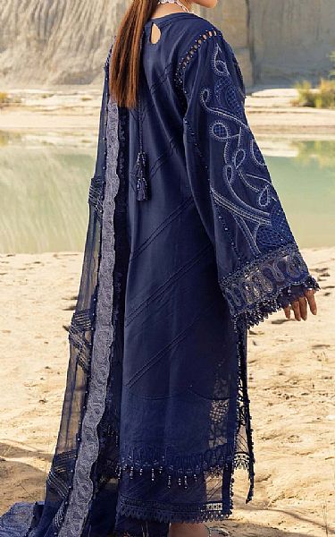 Adans Libas Navy Blue Lawn Suit | Pakistani Lawn Dress in USA- Image 2