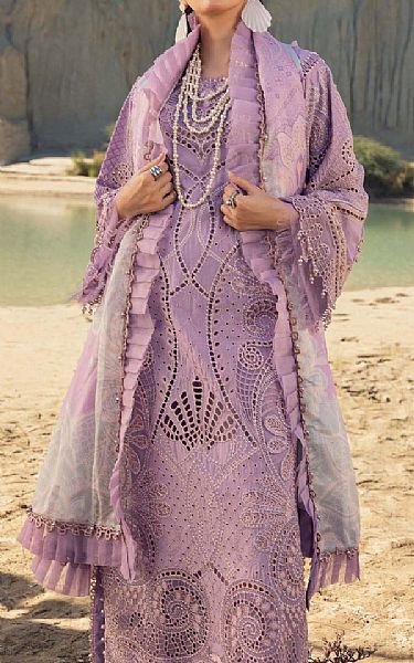 Adans Libas Lilac Lawn Suit | Pakistani Lawn Dress in USA- Image 1