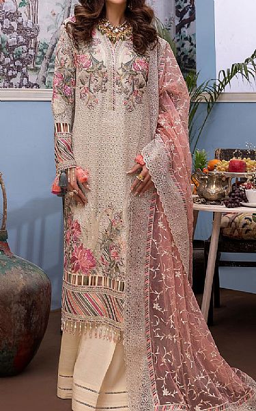 Adans Libas Ivory Chiffon Suit | Pakistani Dresses in USA- Image 1