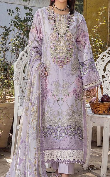 Adans Libas Lilac Lawn Suit | Pakistani Lawn Dress in USA- Image 1