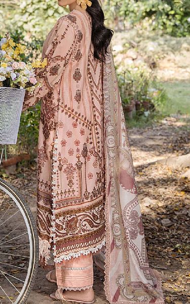 Adans Libas Oyster Pink Lawn Suit | Pakistani Lawn Dress in USA- Image 2