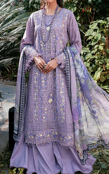 Adans Libas Lavender Purple Lawn Suit | Pakistani Lawn Suits- Image 1
