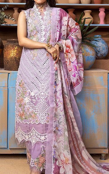 Adans Libas Lilac Lawn Suit | Pakistani Lawn Suits- Image 1