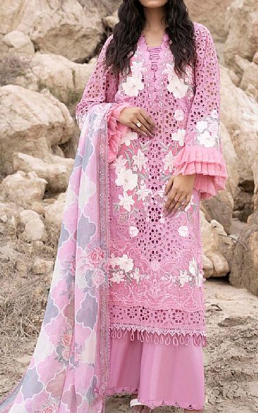 Adans Libas Pink Lawn Suit | Pakistani Lawn Suits- Image 1