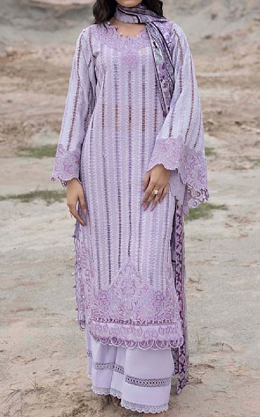 Adans Libas Lavender Lawn Suit | Pakistani Lawn Suits- Image 1