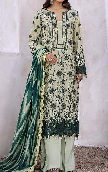 Adans Libas Green Mist Lawn Suit | Pakistani Lawn Dress in USA- Image 1