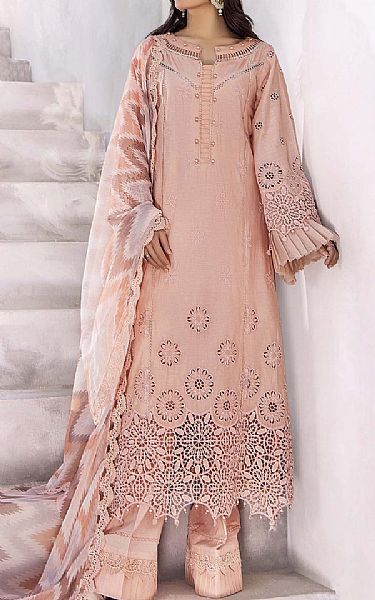 Adans Libas Cavern Pink Lawn Suit | Pakistani Lawn Dress in USA- Image 1