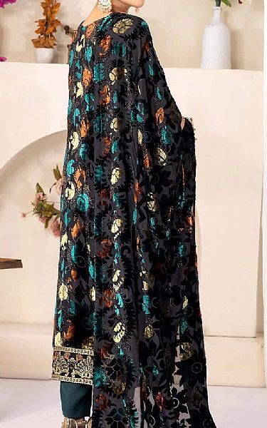 Adans Libas Black Velvet Suit | Pakistani Winter Dresses in USA- Image 2