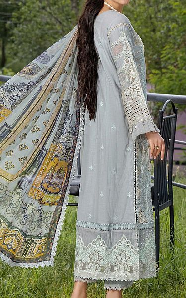 Adans Libas Grey Lawn Suit | Pakistani Lawn Dress in USA- Image 2