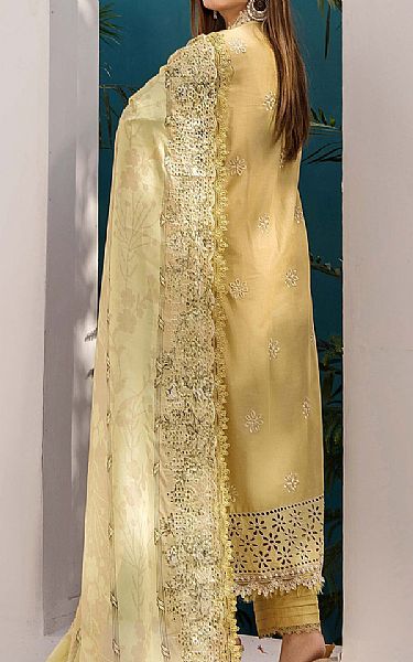Adans Libas Sand Gold Lawn Suit | Pakistani Lawn Dress in USA- Image 2